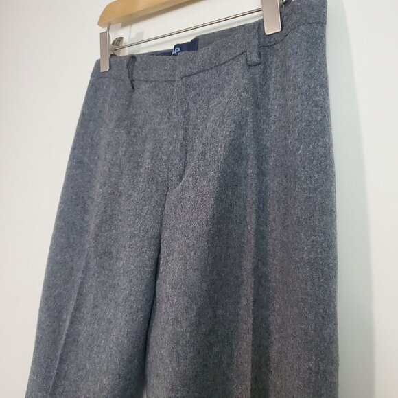 Gap Vintage Dress Pants Gray 0 Virgin Wool Y2K Business Preppy Academia Trousers - Picture 4 of 13